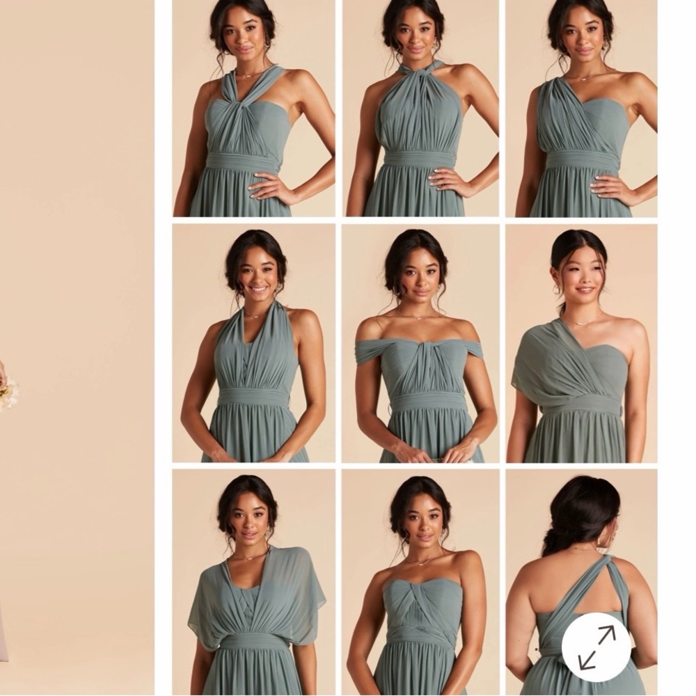 Birdy Grey Grace convertible dress size XXL in Chiffon Taupe - Picture 4 of 12